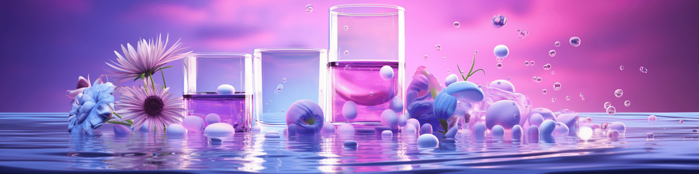 image of drug pills surrounding a glass of water symbolizing drug consumption