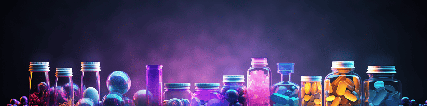 image of different drug pills on a surface