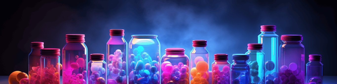 image of different drug pills on a surface