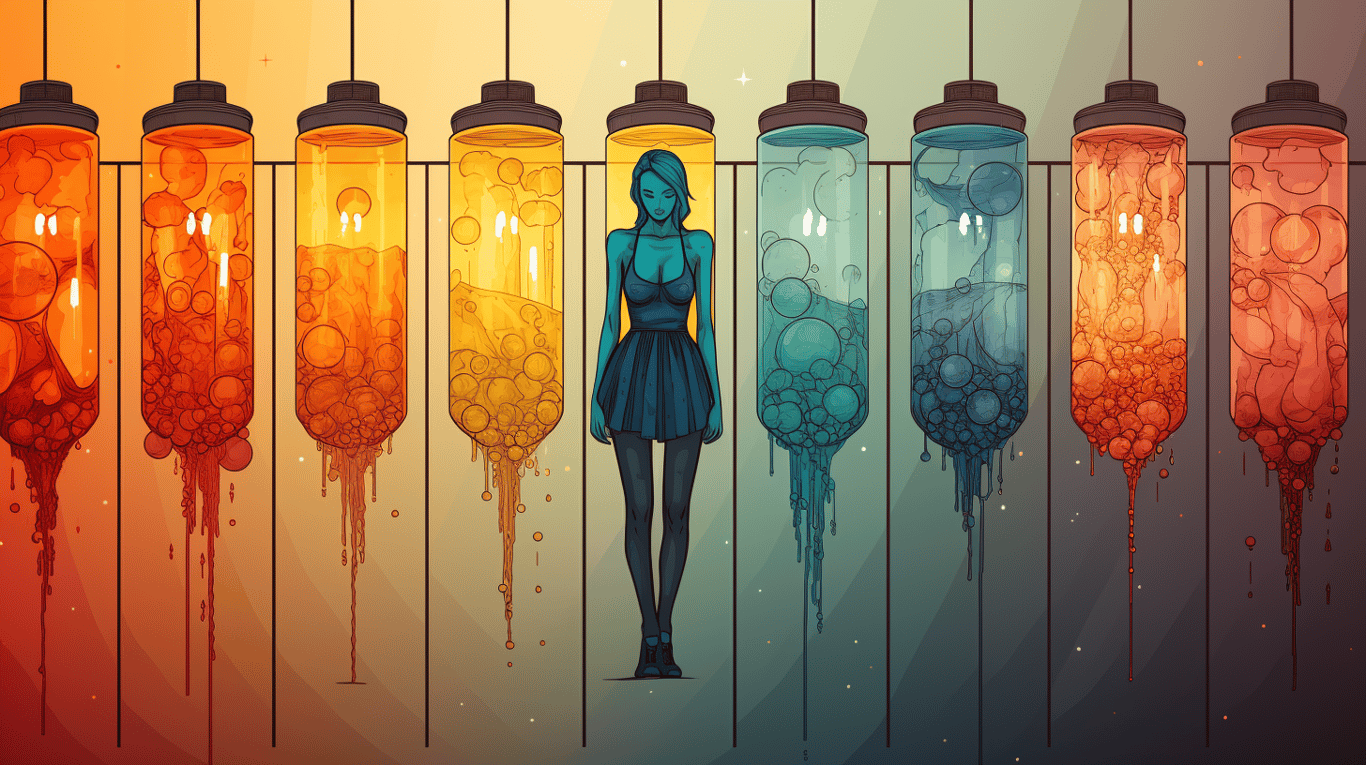 abstract image of a patient experiencing side effect