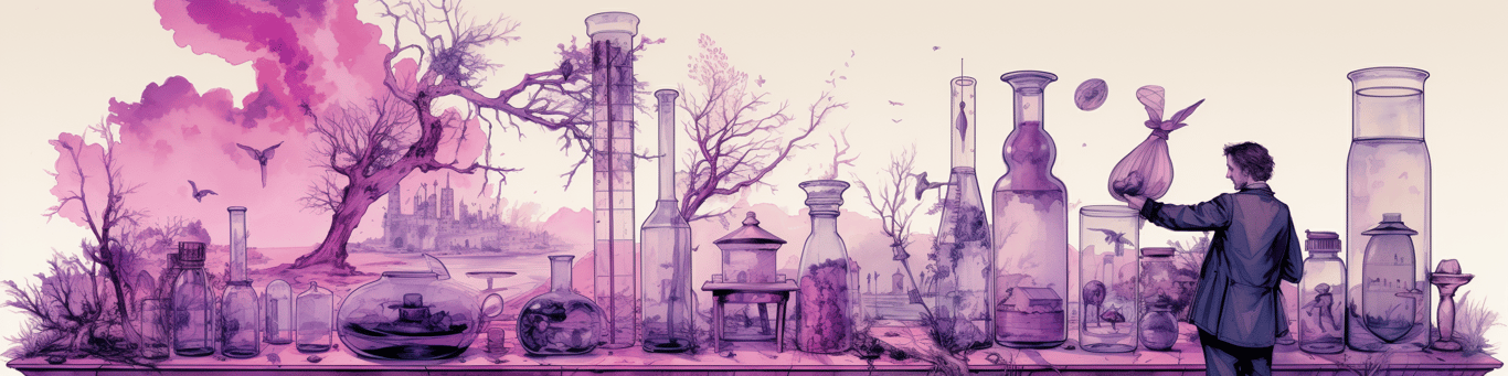 image of a doctor in a lab doing drug, clinical research