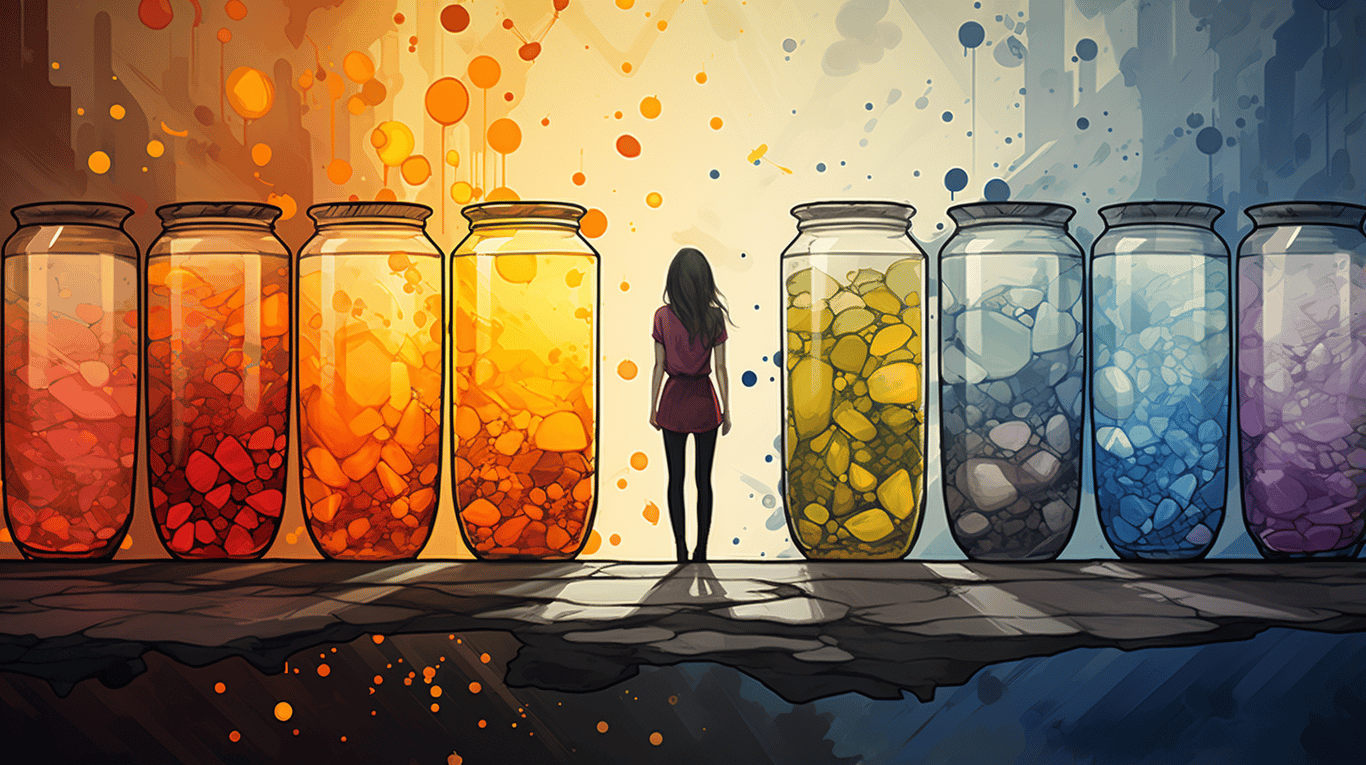 abstract image of a patient experiencing side effect