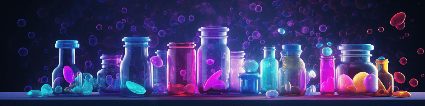 image of different drug pills on a surface