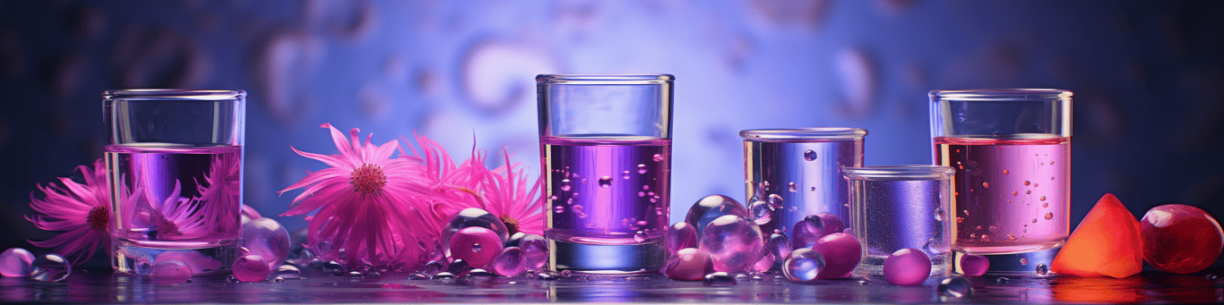 image of drug pills surrounding a glass of water symbolizing drug consumption