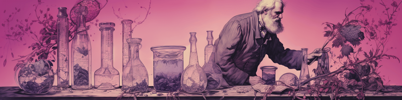 image of a doctor in a lab doing drug, clinical research