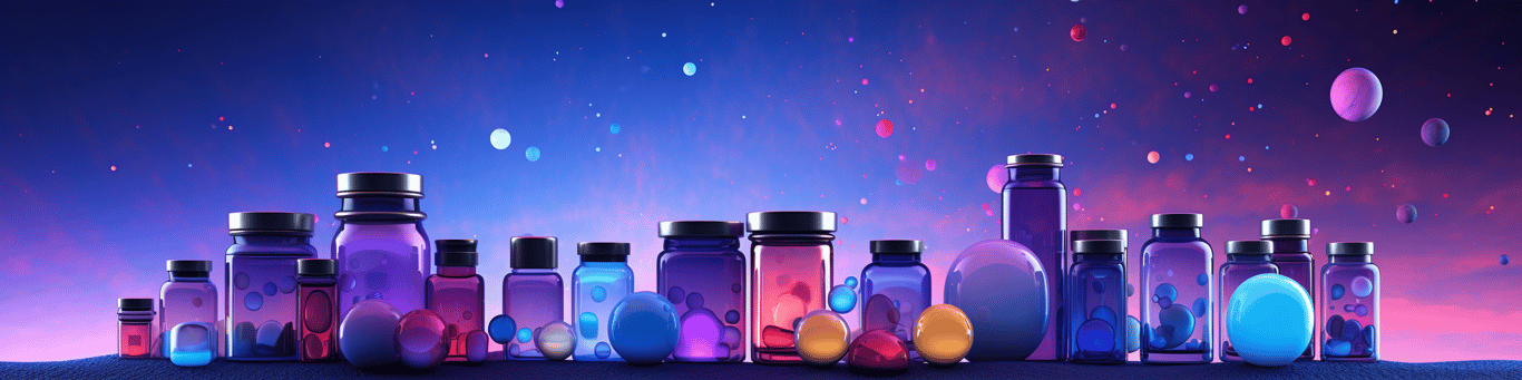 image of different drug pills on a surface