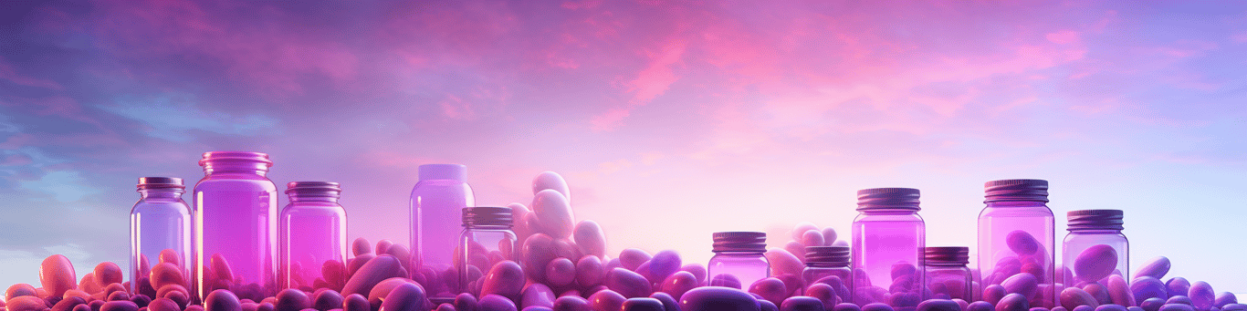 image of different drug pills on a surface