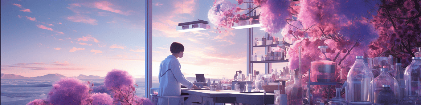 image of a doctor in a lab doing drug, clinical research