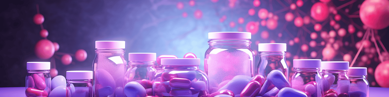 image of different drug pills on a surface