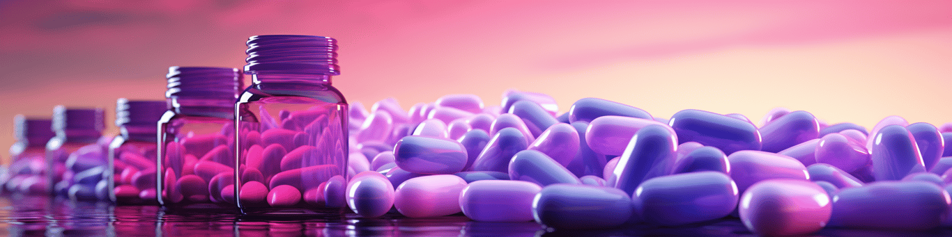 image of different drug pills on a surface