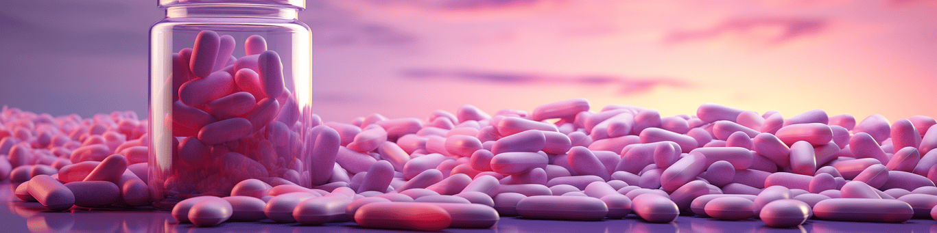 image of different drug pills on a surface