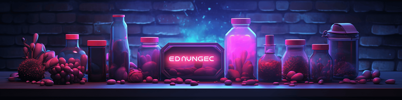 image of different drug pills on a surface