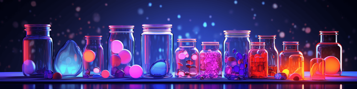 image of different drug pills on a surface