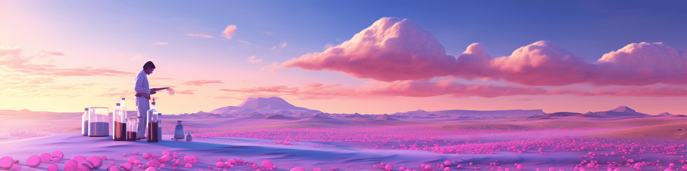 image of a doctor in a lab doing drug, clinical research