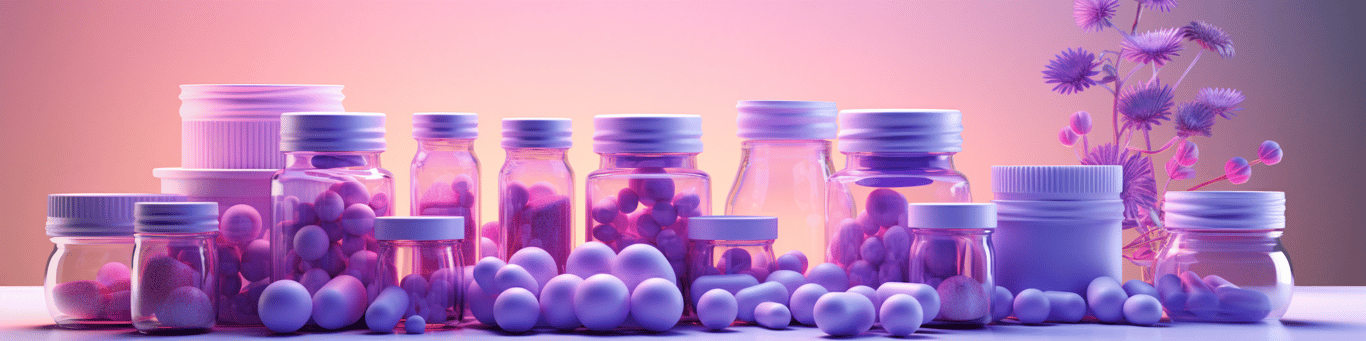 image of different drug pills on a surface