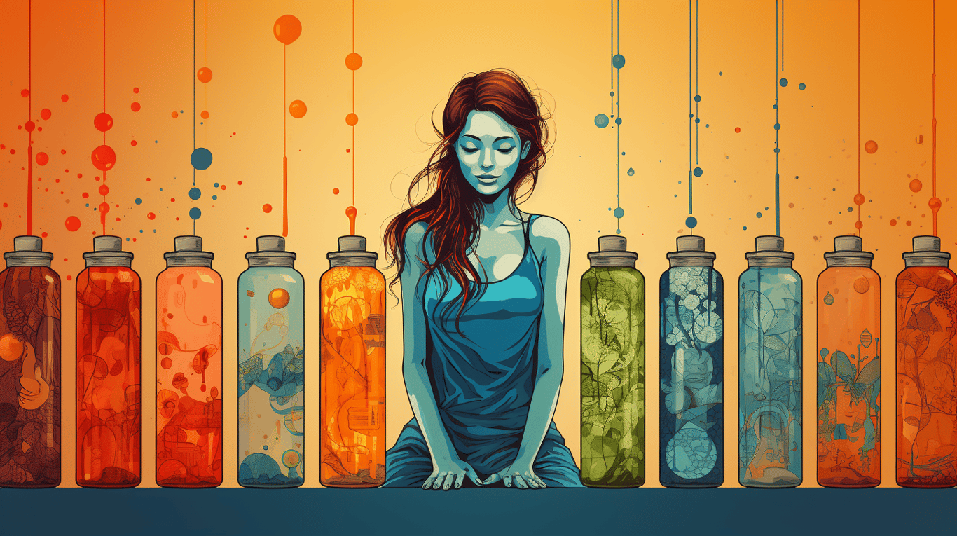 abstract image of a patient experiencing side effect