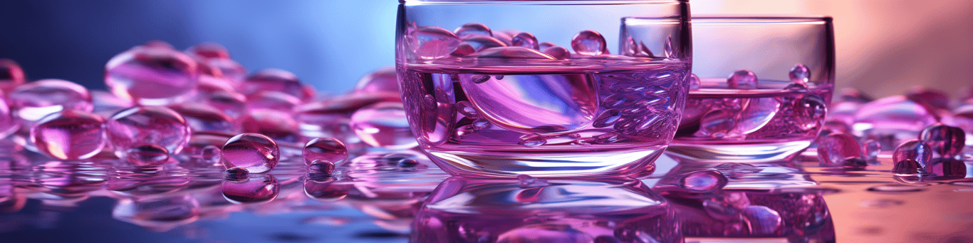 image of drug pills surrounding a glass of water symbolizing drug consumption