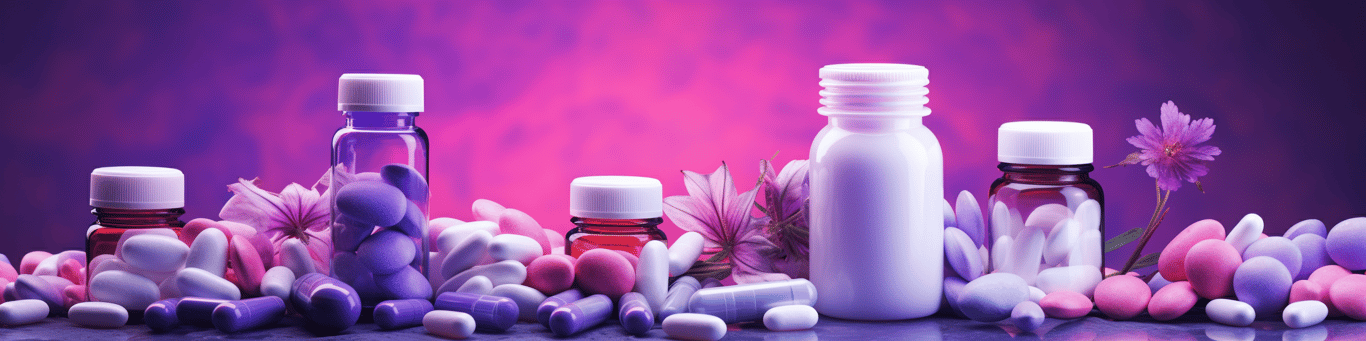 image of different drug pills on a surface