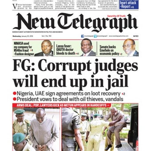 New telegraph wednesday, january 20 ...