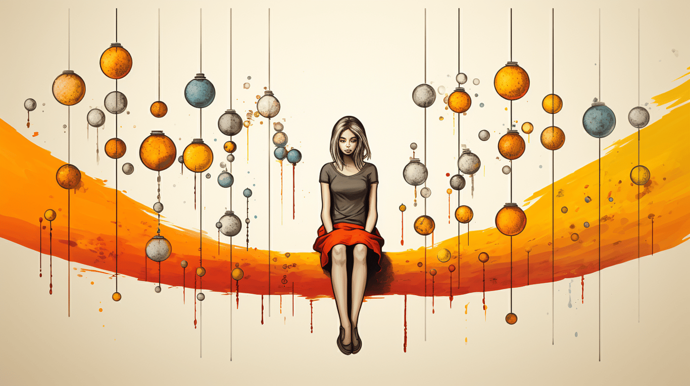 abstract image of a patient experiencing side effect