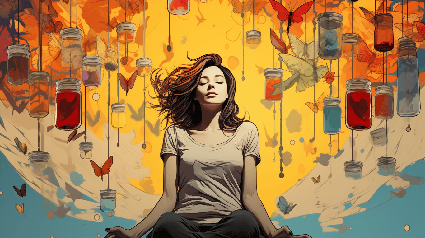 abstract image of a patient experiencing side effect