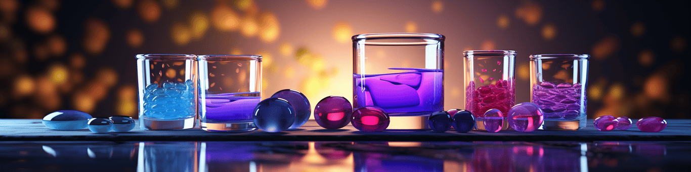 image of drug pills surrounding a glass of water symbolizing drug consumption