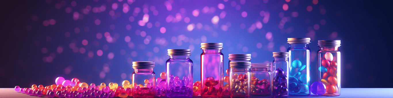 image of different drug pills on a surface