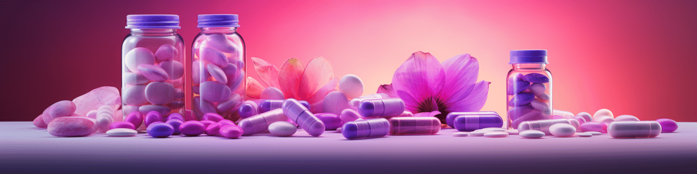 image of different drug pills on a surface