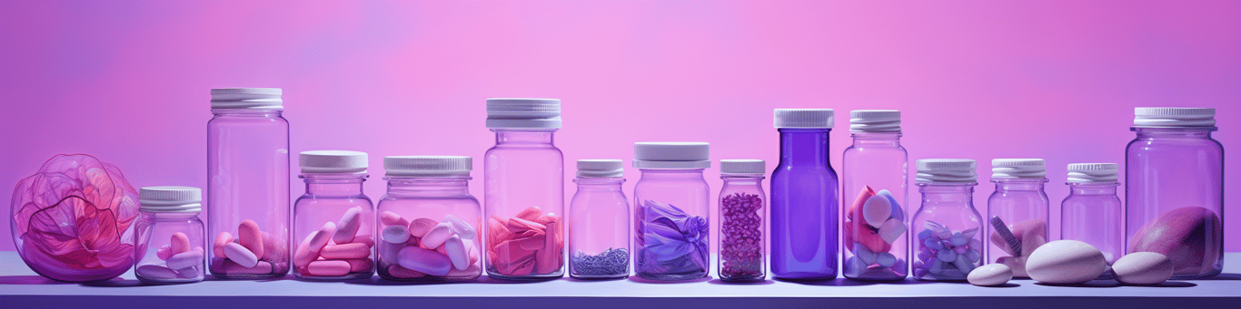 image of different drug pills on a surface