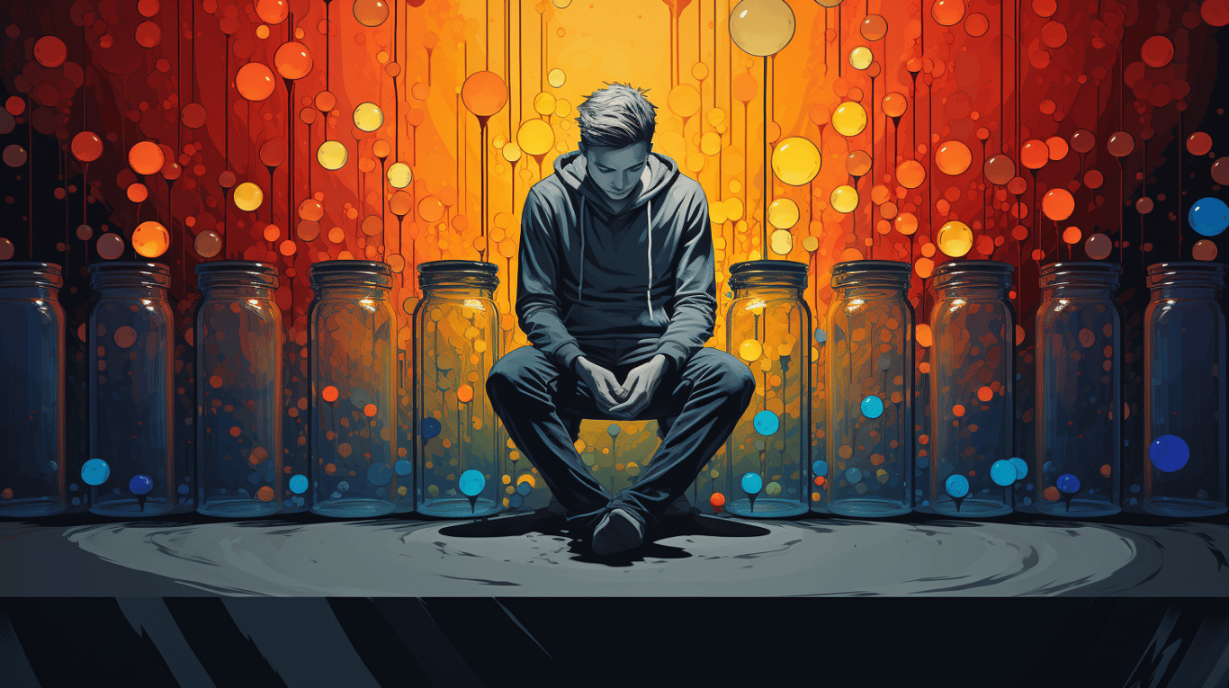 abstract image of a patient experiencing side effect