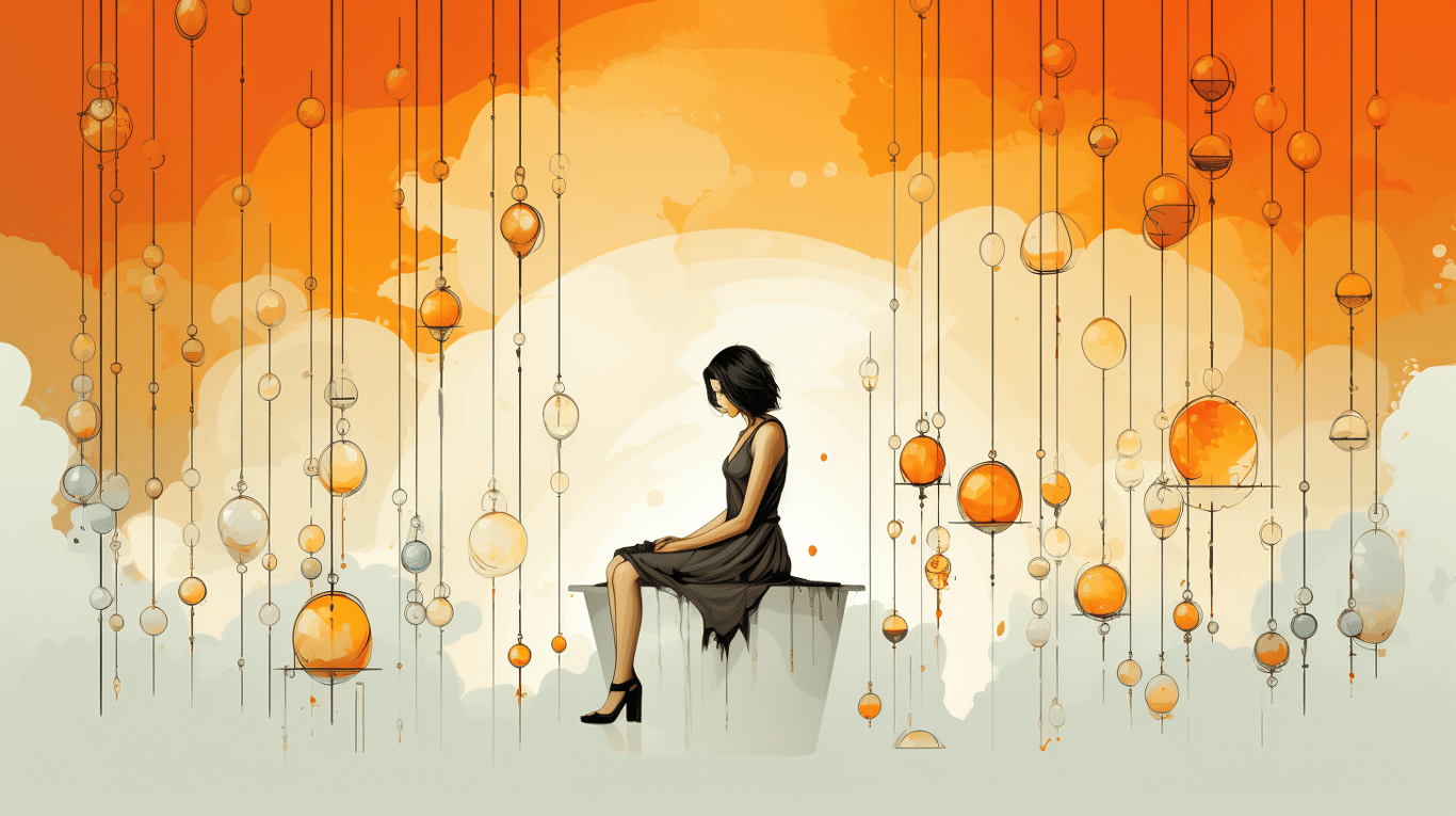 abstract image of a patient experiencing side effect