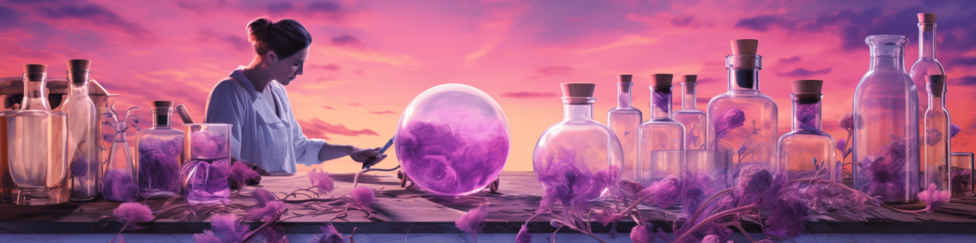 image of a doctor in a lab doing drug, clinical research