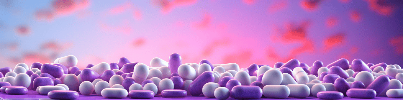 image of different drug pills on a surface