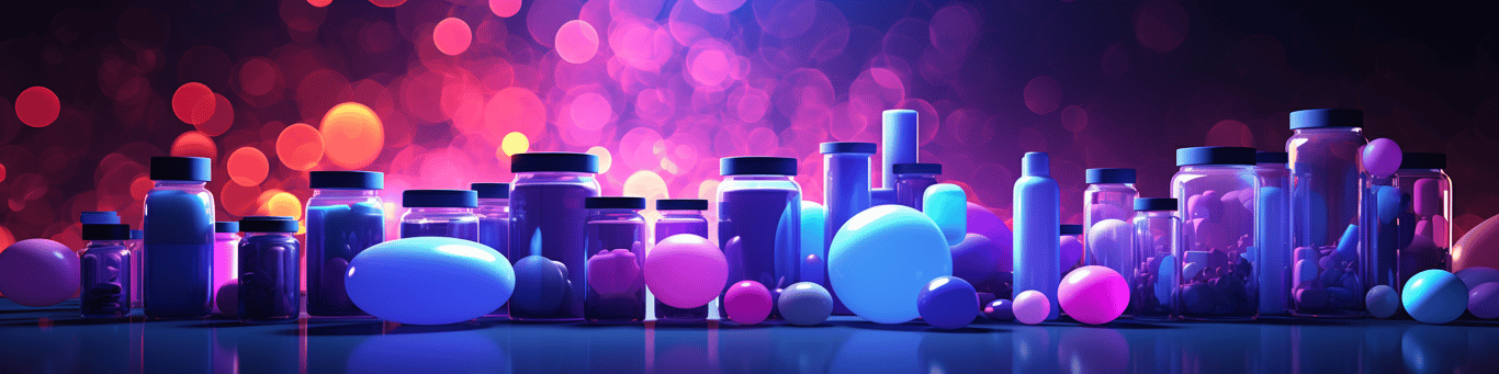 image of different drug pills on a surface