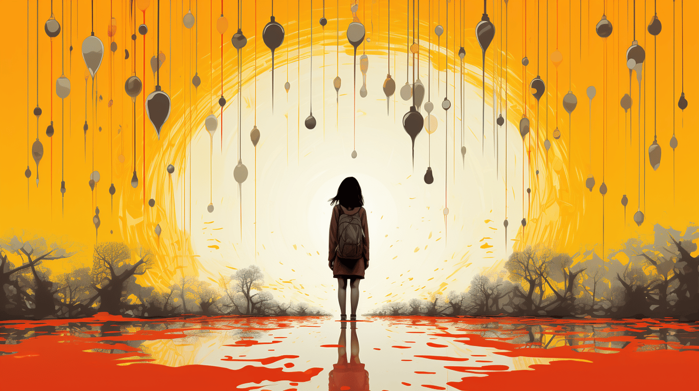 abstract image of a patient experiencing side effect