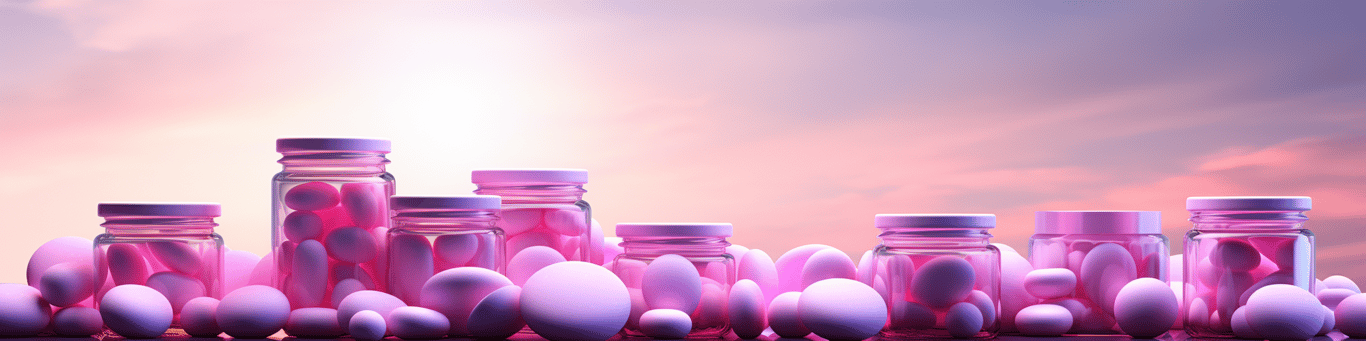 image of different drug pills on a surface