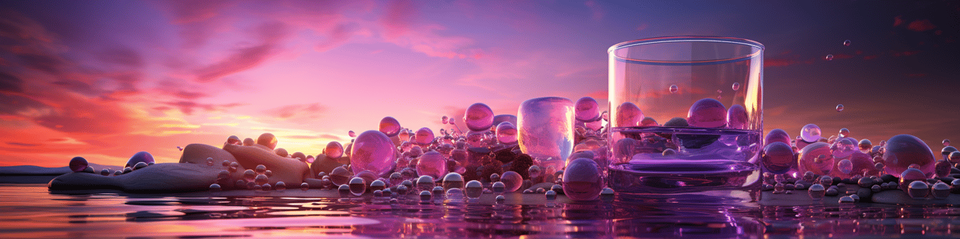 image of drug pills surrounding a glass of water symbolizing drug consumption