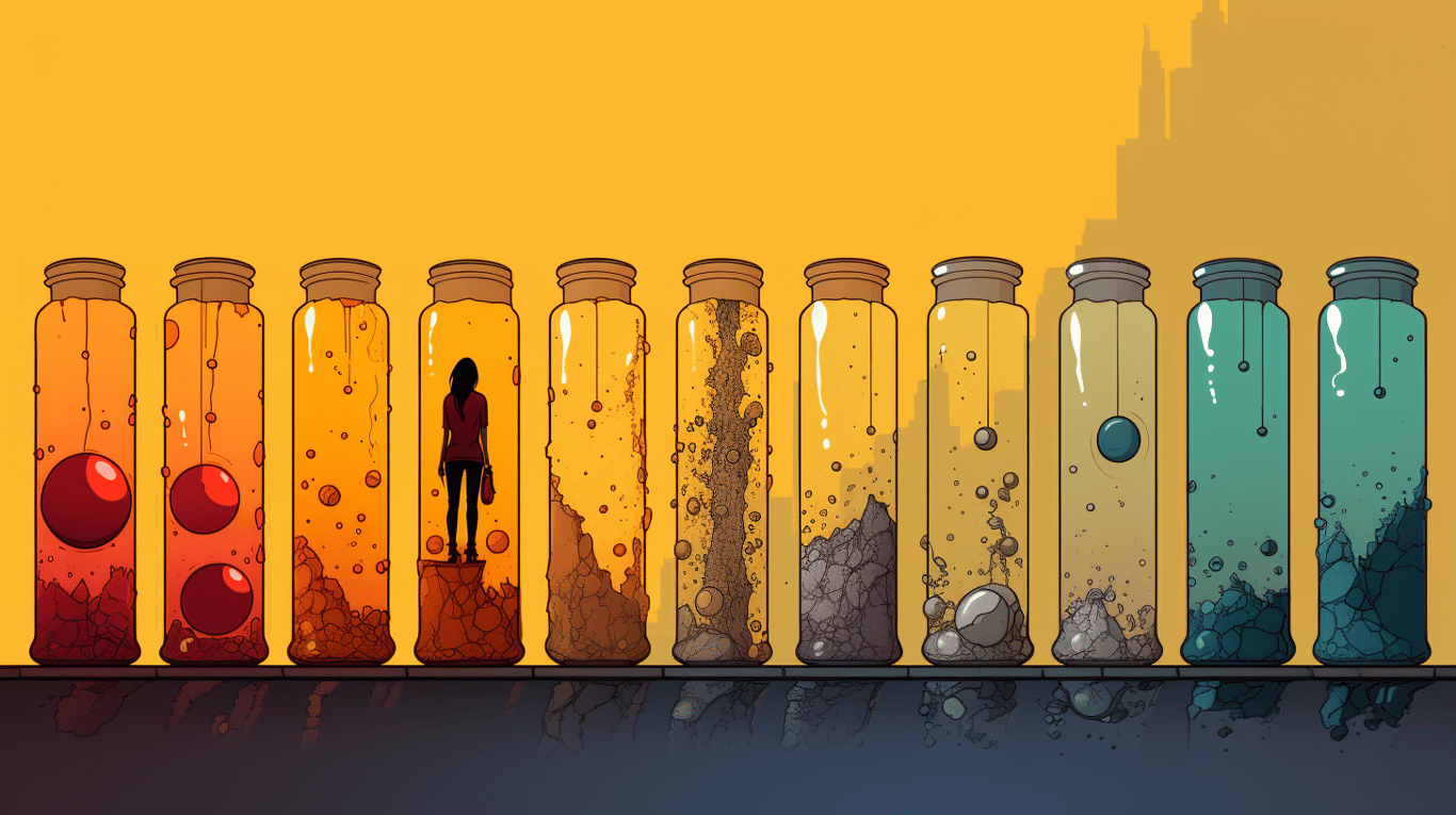 abstract image of a patient experiencing side effect