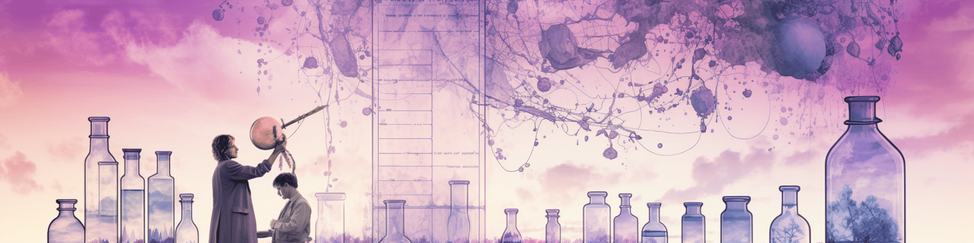 image of a doctor in a lab doing drug, clinical research