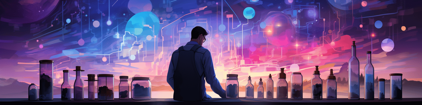 image of a doctor in a lab doing drug, clinical research