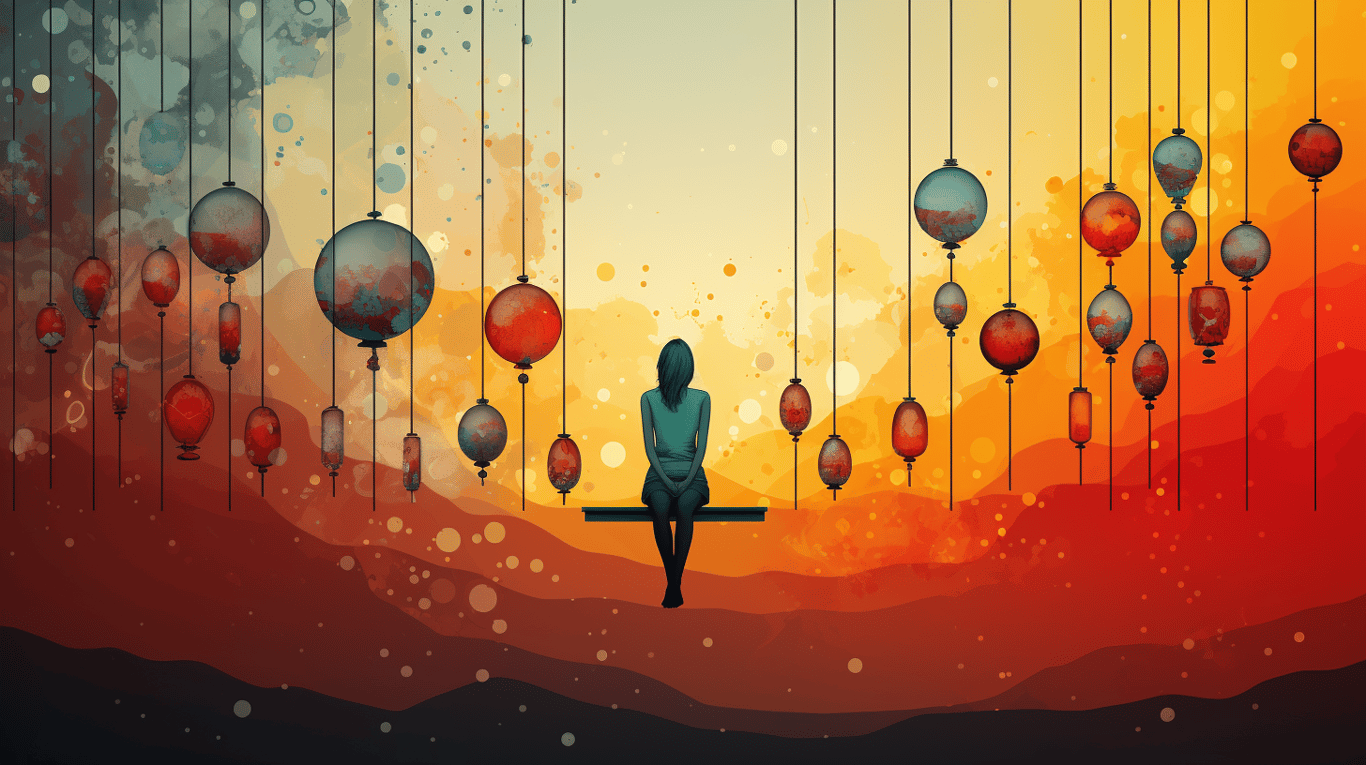 abstract image of a patient experiencing side effect