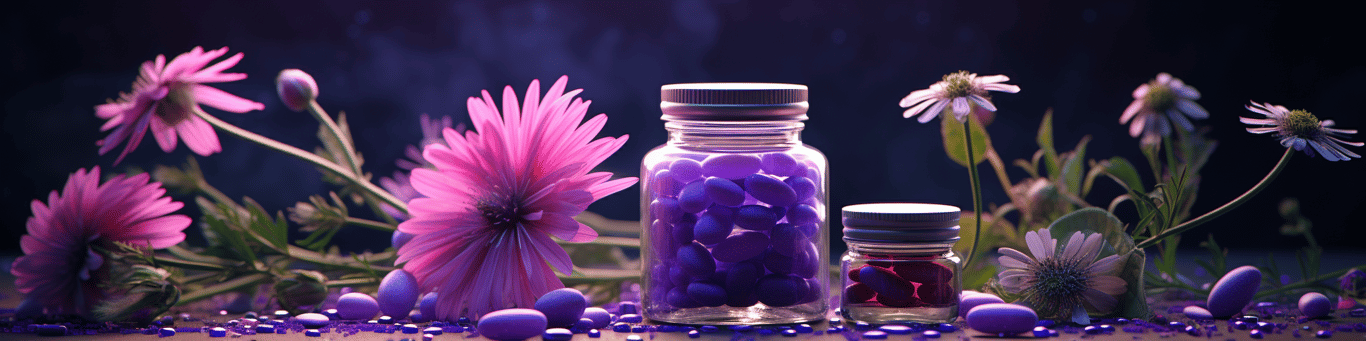 image of different drug pills on a surface