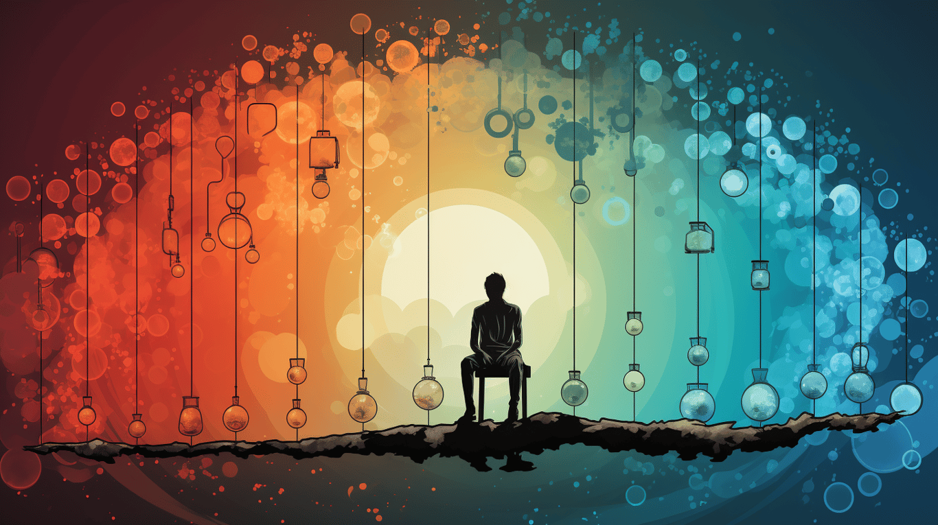 abstract image of a patient experiencing side effect