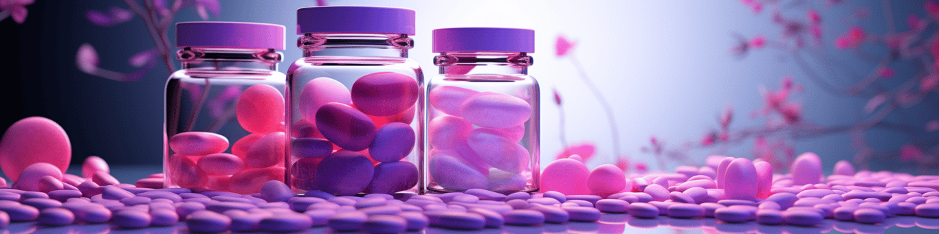 image of different drug pills on a surface