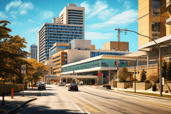 Image of McMaster Children's Hospital in Hamilton, Canada.