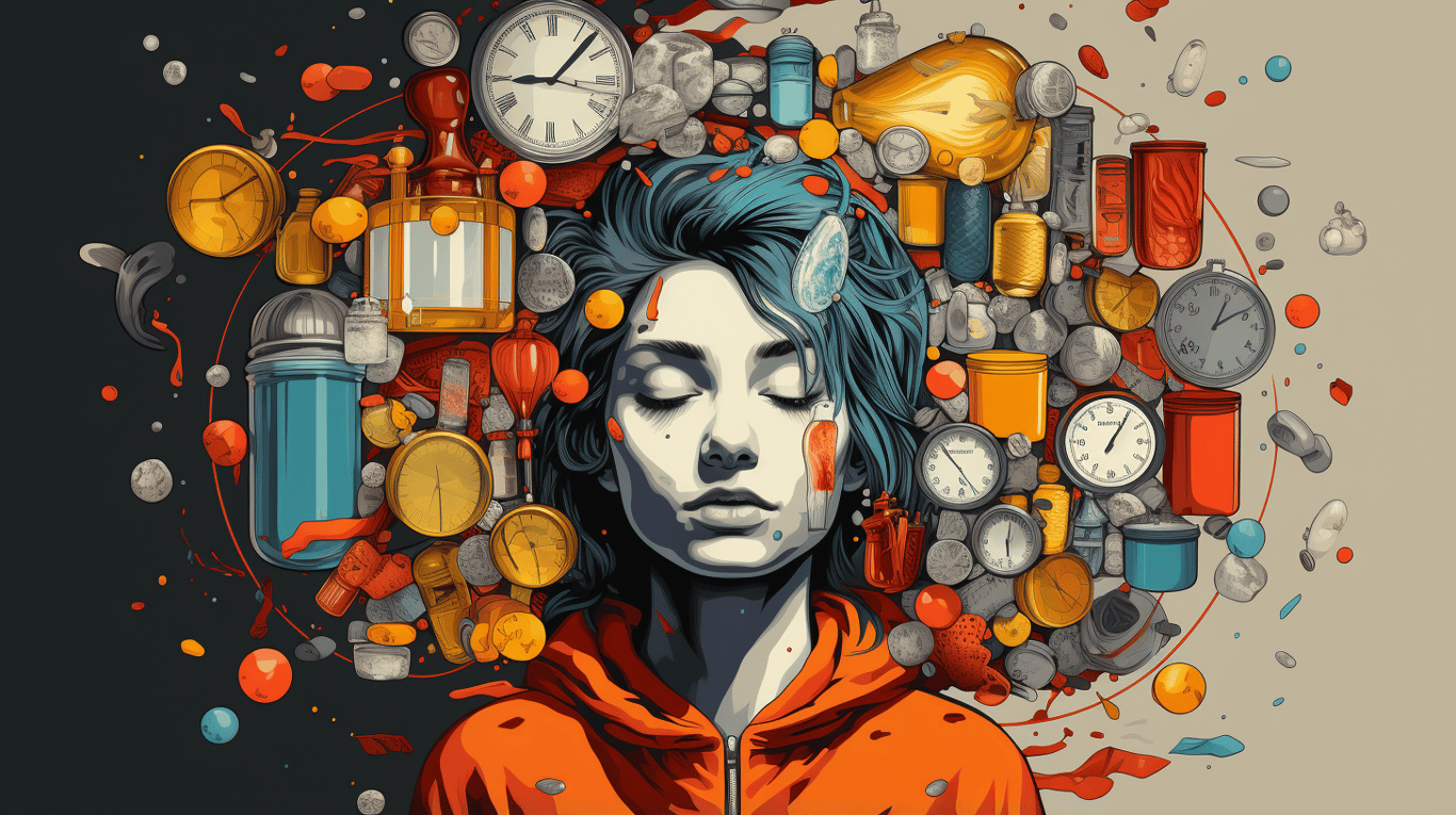 abstract image of a patient experiencing side effect