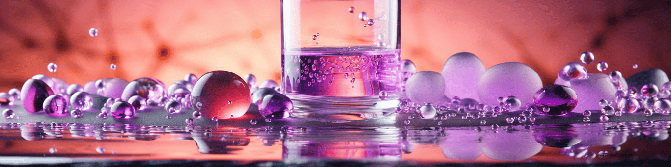 image of drug pills surrounding a glass of water symbolizing drug consumption