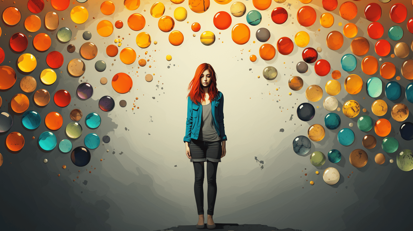 abstract image of a patient experiencing side effect