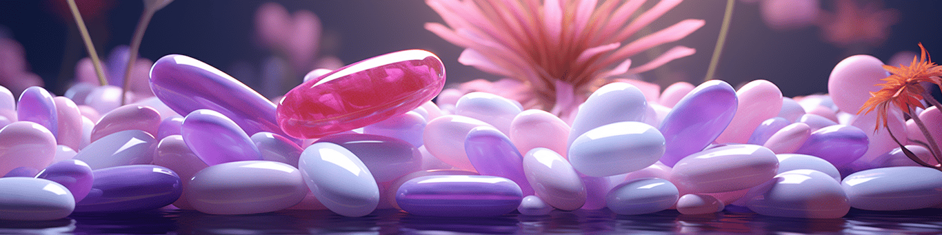 image of different drug pills on a surface