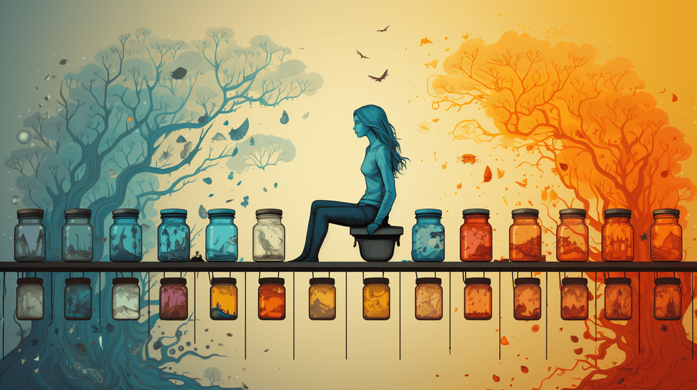 abstract image of a patient experiencing side effect